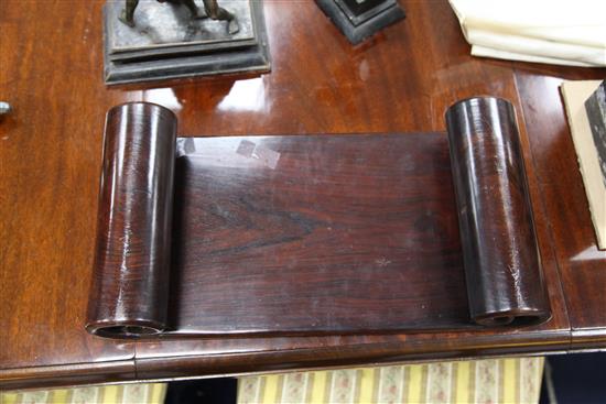 A Chinese rosewood (hongmu) scholars desk, 18th/19th century, 41.5cm